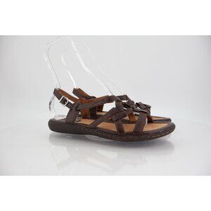 Born Kesia Women's Sandal Size 9 Strappy Gladiator Brown Flat Straps Vegan
